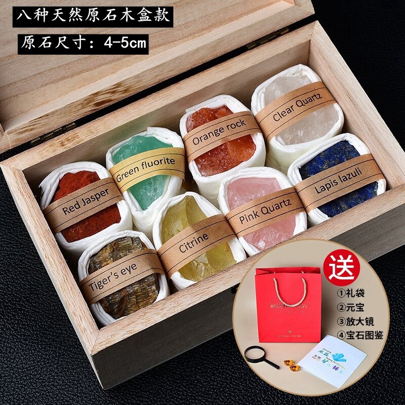 8 types of natural stone wooden box styles (4-6cm)
