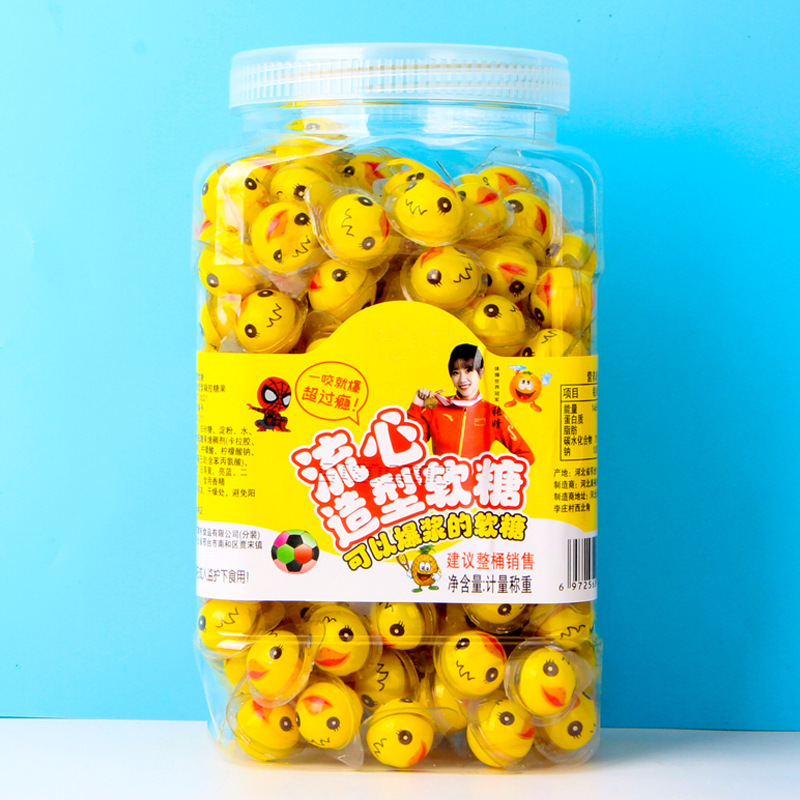 スポット卸売り嘉佳鴻爆糊サンドイッチソフトキャンディ2gケース200粒のアヒルの砂糖流心ソフトキャンディ|undefined