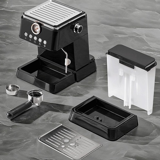 Máquina de café semiautomática italiana transfronteriza, extracción de alta presión, máquina de café espresso doméstico, bomba de espuma de leche, máquina de café a presión