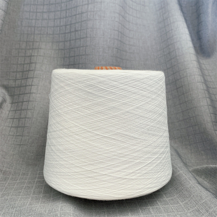 现货 环锭纺涤纶竹节纱/全涤大肚纱21支28支30支32支40支
