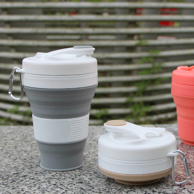 Al Aire Libre portátil de gran capacidad deportes hervidor plegable retráctil taza de agua taza de café de viaje enjuague bucal taza actividad regalo