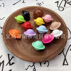 15*22 ミリメートルペイント UFO 飛行船 DIY 手作りビーズルースビーズペン携帯電話チェーンペンダントジュエリーアクセサリー
