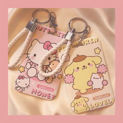 Hello Kitty Pudding Dog Rice Card Holder Campus Student Card Bus Subway Card Water Card Access Card Work ID Card Holder