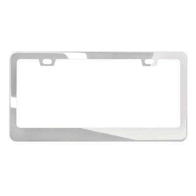 variety of process LOGO, License plate holder/license plate holder - square-hole-pointed-stainless-steel-mirror