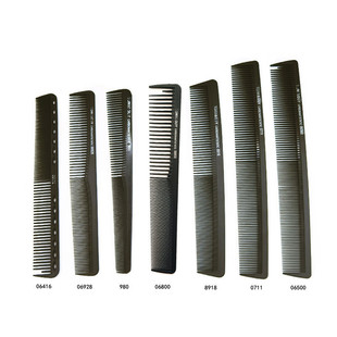 Factory direct carbon fiber Tony cover comb double head comb steel needle pointed tail comb hairdressing hair cutting plastic comb hairdressing comb