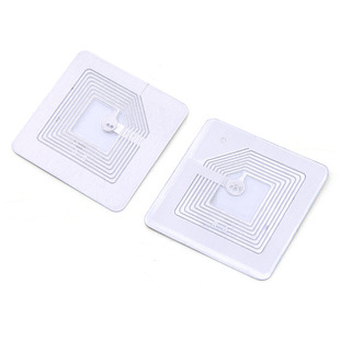 Y Wholesale 26*26mm Square Transparent Small label Cosmetics Retail Anti-theft rf Soft label rf label