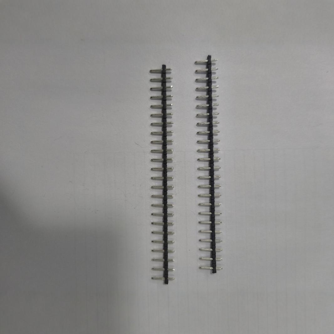 5.0mm间距单排直针40pin圆型排针KF322端子插针1.3mm粗针LED专用