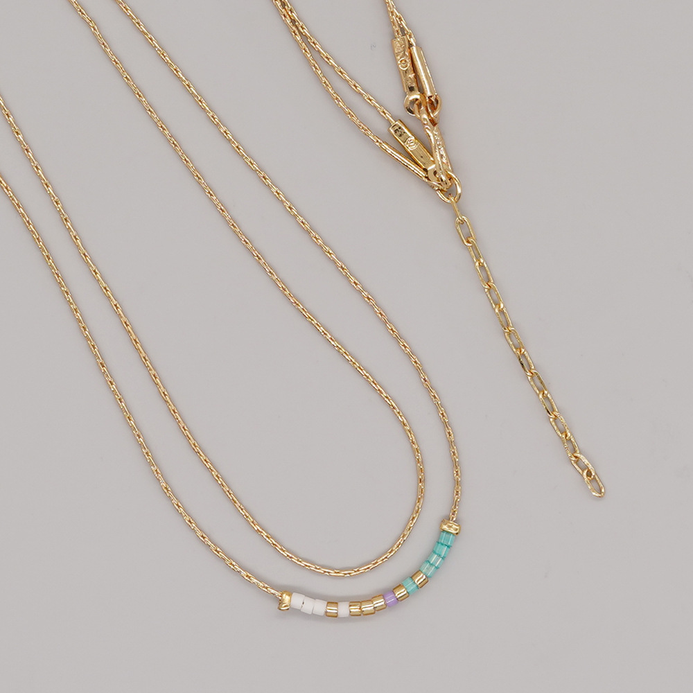 1 Piece Fashion Geometric Mixed materials Handmade Womenu0027S Layered Necklaces