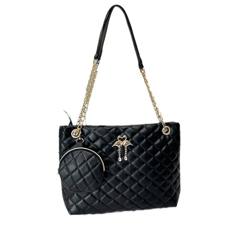 (Cross-border trading), fashionable denim set with diamond pattern, extra large small wallet