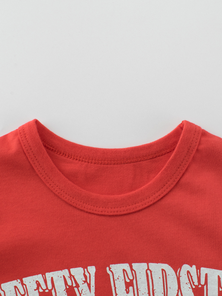 27kids nueva ropa para niños verano para niños nuevo estilo para niños camiseta coreana de manga corta ropa para bebés Douyin mismo estilo