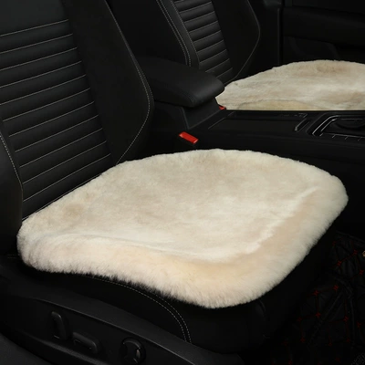 Cushion Winter Wool Single Piece Seat cushion, seat cover - pearl-4949cm