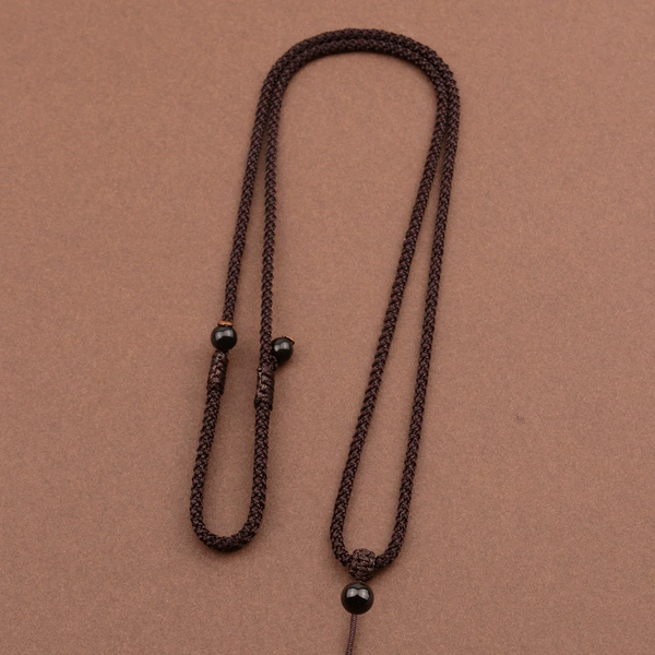 Coffee/Black agate top beads/Left and left adjustment style