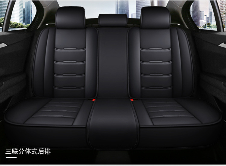 All-Inclusive Scimitar-Shaped Full Leather/Full Ice Silk All-Season Universal Car Seat Cushion Amazon Foreign Trade Wholesale Breathable and Comfortable