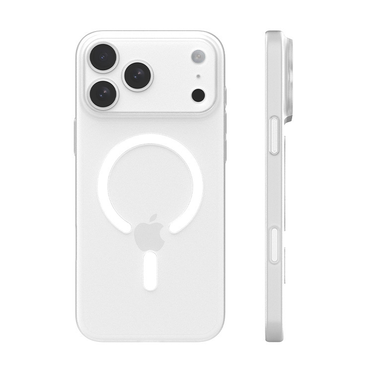 适用苹果17promax磁吸保护套超薄半透磨砂亲肤感防汗iphone手机壳|undefined