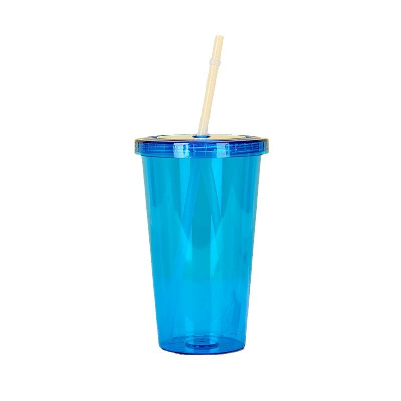 Прочный стеклянный полипропиленовый straw из пластика со стеклянной трубкой, 22 oz