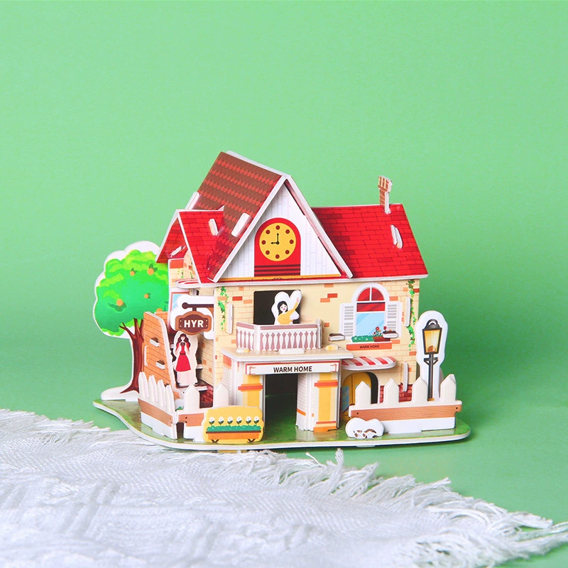 Three dimensional school brainteaser, smart toy for kindergarten, DIY, in 3d format, training