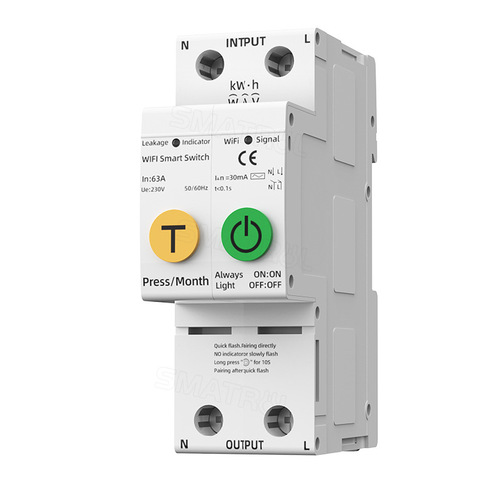 Tuya metering WiFi smart switch leakage circuit breaker wireless remote control remote mobile phone control smart home