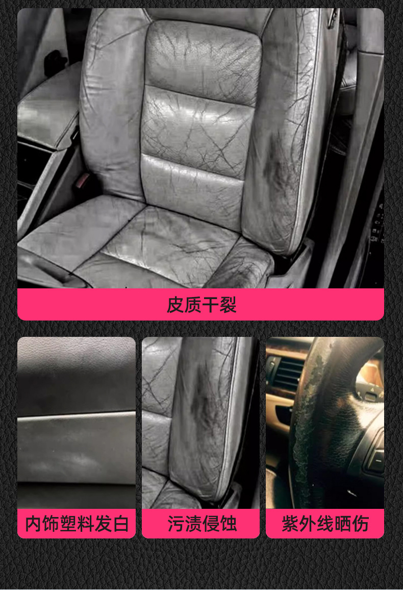 Dashboard Wax, Car-Specific Interior Coating Agent, Dashboard Polishing Wax, Gloss-Enhancing Care Agent, Quick Stain Removal and Shine