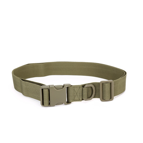 One-second opening tactical belt men's outdoor sports belt mountaineering nylon plastic buckle canvas belt