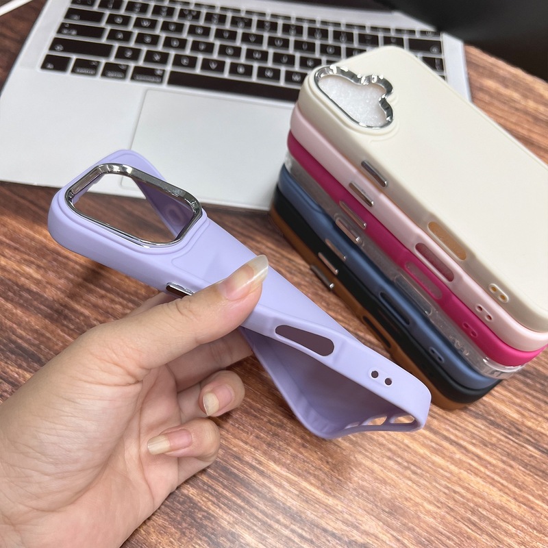 适用iphone16金属相框15ProMax苹果17手机壳软壳11简约纯色11批发|undefined