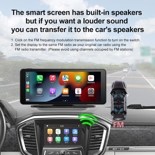 6.86 -INCH Portable Car MP5 Player Wireless CarPlay Android Auto Bluetooth Display Card