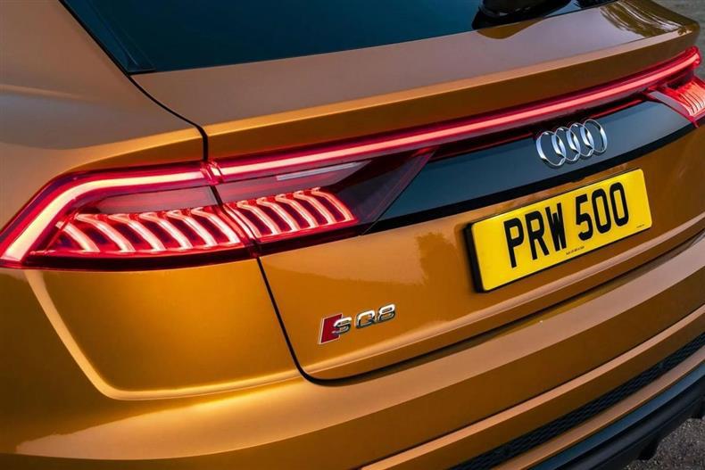 Audi S8 SQ8 body side emblem sticker, ABS black finish, decorative sticker, black modified lettering