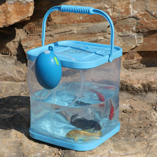 Thickened Eva Outdoor Live Fish Bucket Multifunctional Foldable Portable Fish Protection Bucket for Fishing