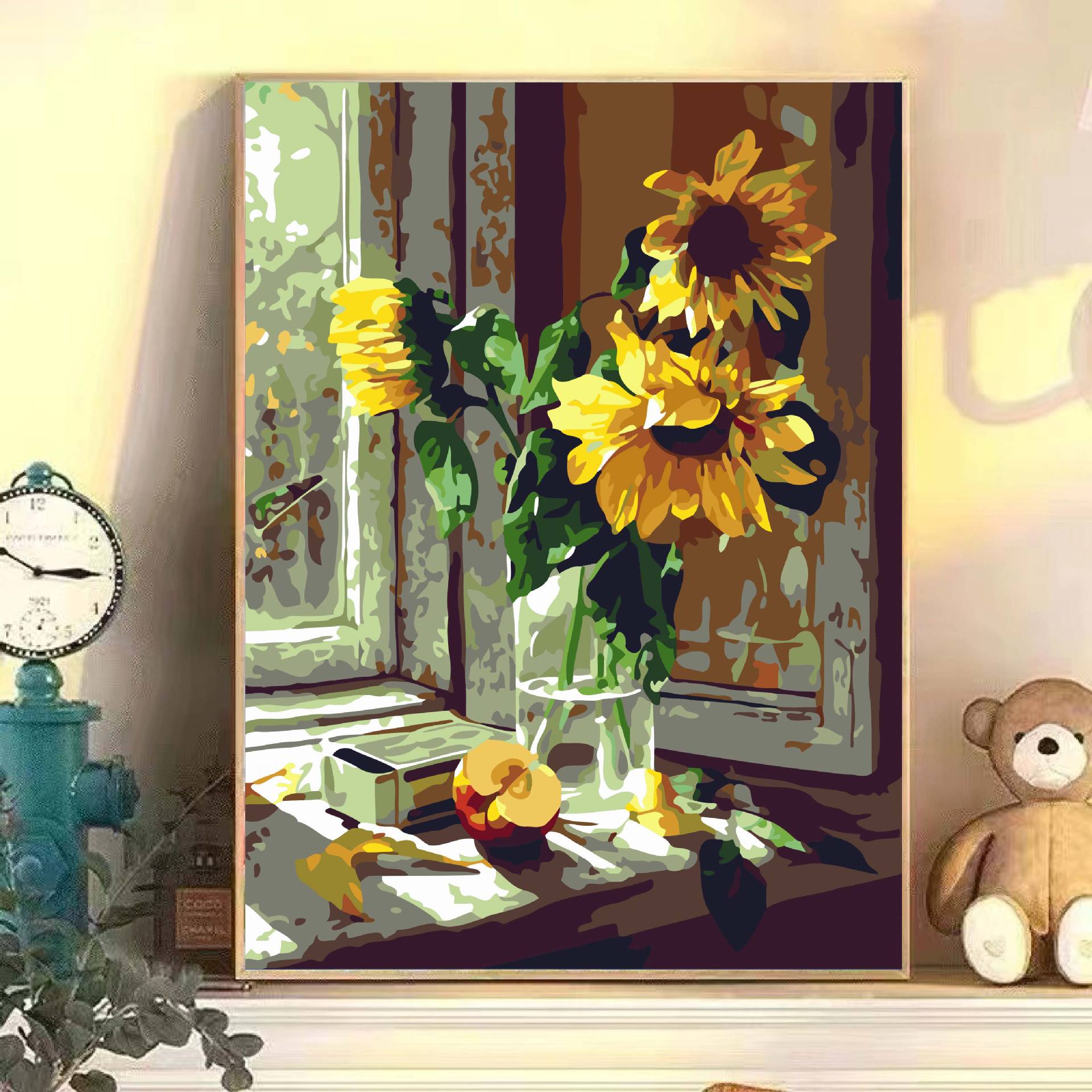 Pintura al óleo digital hecha a mano diy relleno sala de estar decoración de pintura colgante arte relleno pintura al óleo al por mayor