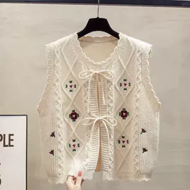 女式针织衫;女式马甲;毛衣