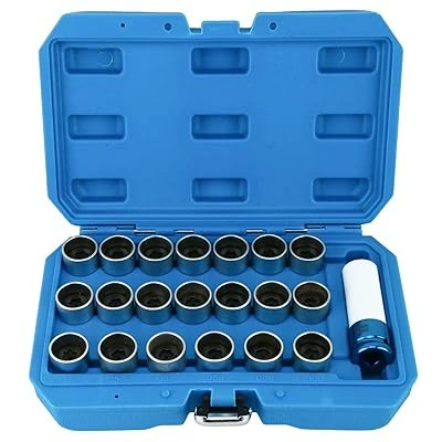 21-Piece Audi Anti-Theft Screw Socket Tool Set Audi Audi Anti-Theft Screw Socket Set Audi Anti-Theft Key (Mühərrik tənzimləmə alətləri) - 21-piece-set-of-audi-anti-theft-screws