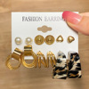 Resin, earrings, brand advanced retro set from pearl, European style, french style, high-quality style