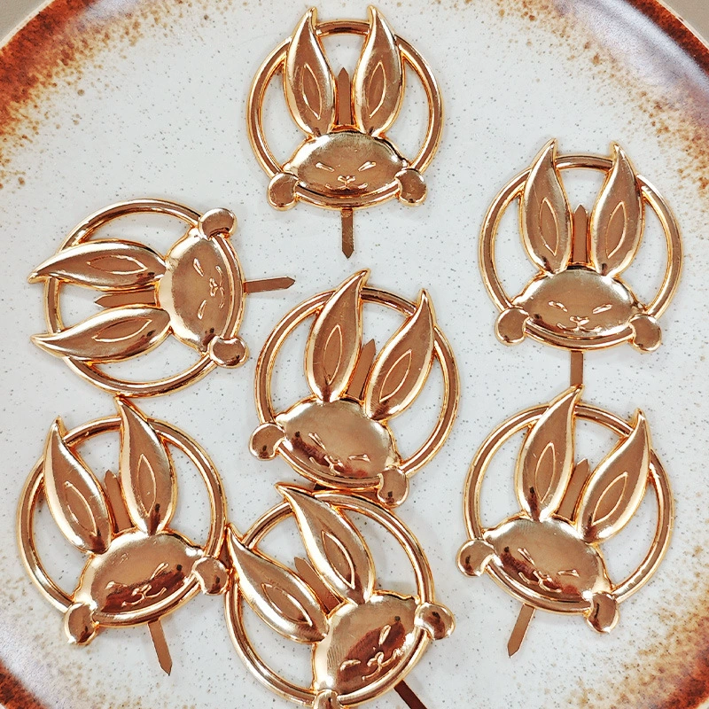 Аксессуары для подарочной коробки Mooncake, декоративный железный лист с кроликом