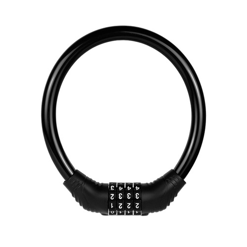 Manufacturer mountain bike lock anti-theft password lock electric battery car portable lock steel cable lock bicycle accessories wholesale