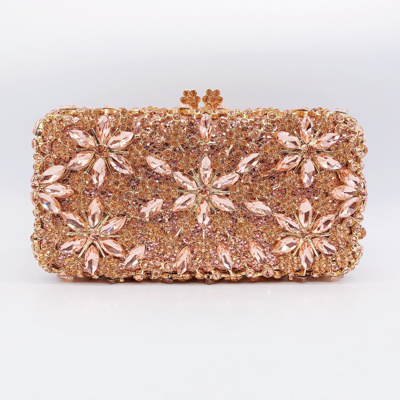 Túi clutch dạ tiệc nạm kim cương xách tay đính đá lấp lánh — 44 chi tiết 14