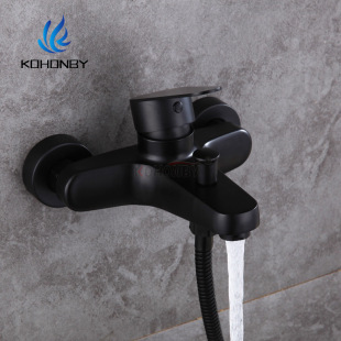 Factory direct supply 304 stainless steel triple shower faucet bathtub hot and cold mixing valve faucet bathroom faucet