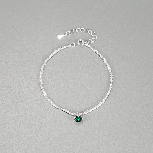 Korean INS niche 925 sterling silver bracelet moon splashing galaxy colorful zircon super flash temperament sparkling bracelet for women