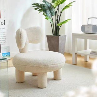 High Quality Children's Sofa Bean Sprout Chair Single Sofa Adult Sittable Teddy Velvet Fabric Lazy Sofa Internet Celebrity