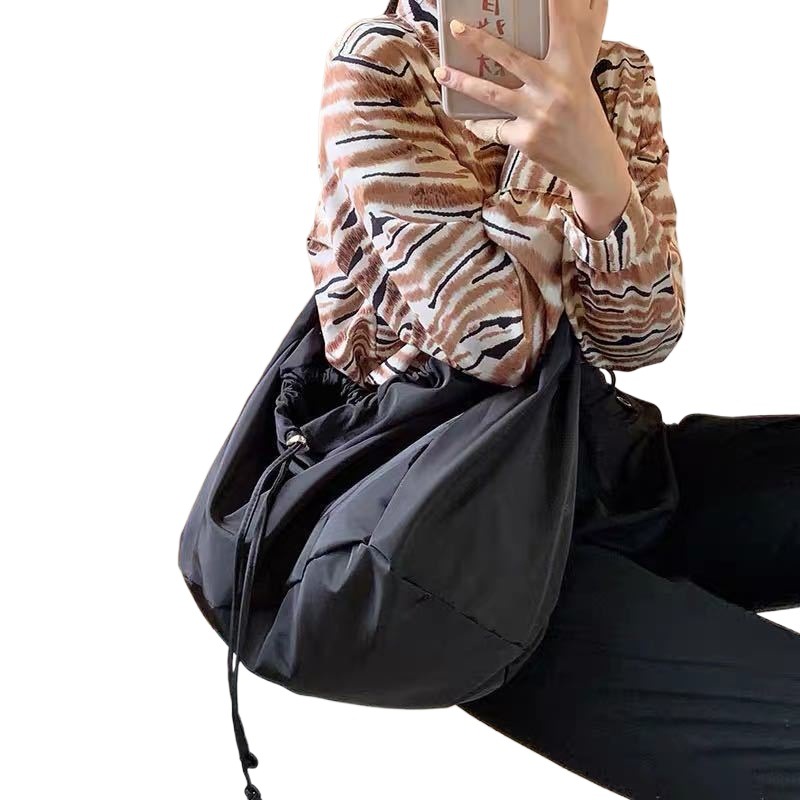 Damska torba na ramię z płótna styl casual duża pojemność_voghion.com