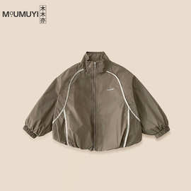 男童2025冬季新款夹棉棉衣儿童秋冬装儿童棒球服棉服外套洋气潮