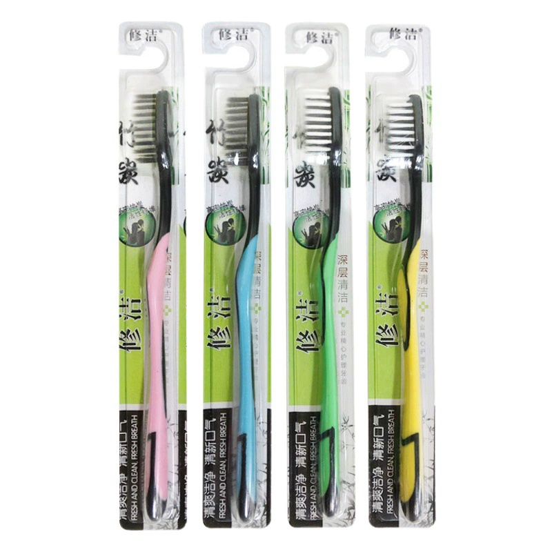 Ремонт мягких волос небольшой вариант одной зубной щетки для взрослых пар высокой плотности красочная домашняя одежда