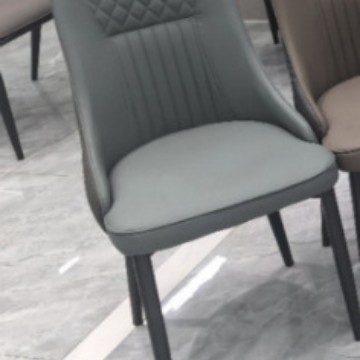 silla de comedor doméstica silla de lujo ligera silla de respaldo taburetes balcón sala de estar silla de comedor de cuero silla de comedor de metal silla de comedor