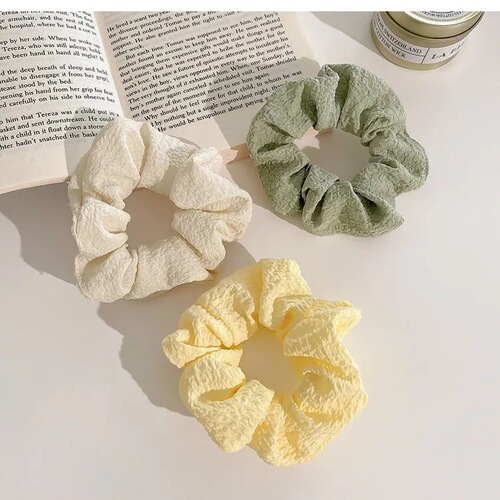 Korean puff pig intestine hair ring cute girl fat intestine spring and summer simple versatile rubber band hair rope ins headband for women