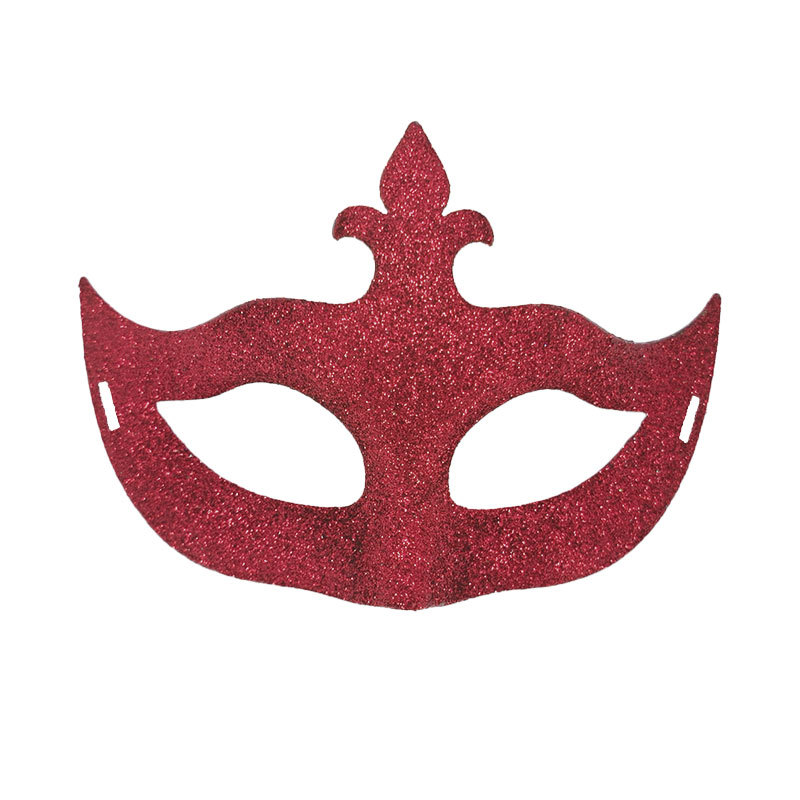 Carnaval nuevo polvo brillante máscara de flecha máscara de Halloween máscara de fiesta decoración máscara de mitad de cara