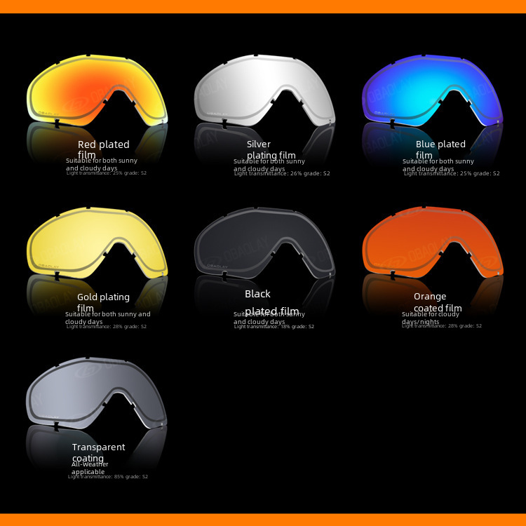 Ski goggles Double-layer anti-fog spherical ski glasses for men and women for outdoor mountaineering windproof eye protection Mirror Gear_voghion.com