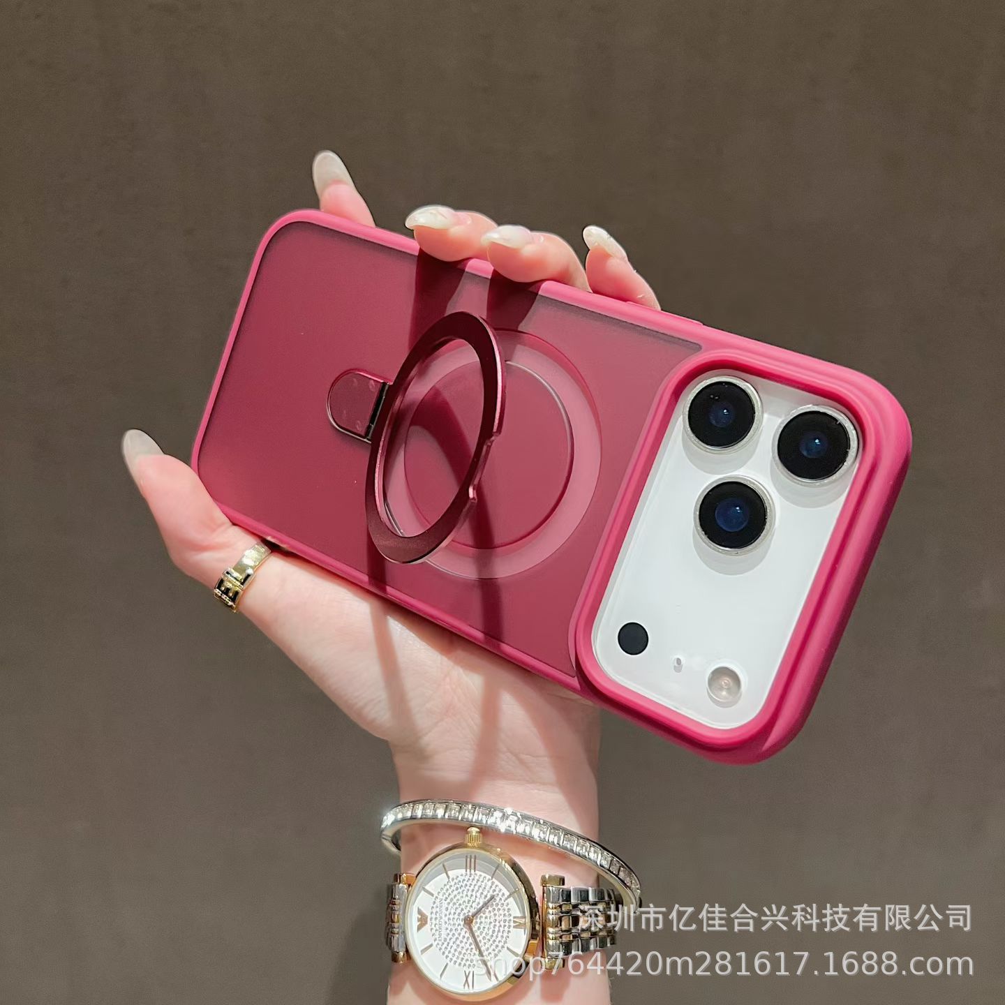 Funda con soporte pivotante para iPhone 18 Pro Max con adhesión magnética, película protectora para lente de Apple 17, cubierta protectora mate para 13.