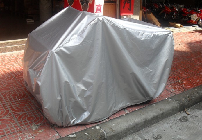 190t Polyester Taffeta Beach Vehicle Cover, All-Terrain Atv Cover, Sun Protection and Rain Protection, Black/Camouflage/Silver