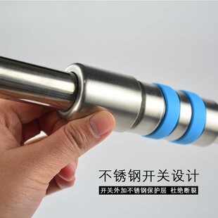 M& Stainless Steel Thickeneded Rotating Mop Rod Universal All-In-One Hand-Pressed Mop Rod Mop Head Replacement