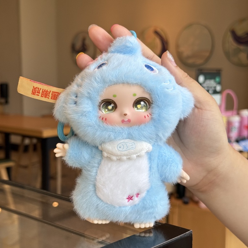 新しいビニールぬいぐるみかわいいモンスターアタックかわいいスクールバッグバッグペンダントキーホルダー人形トレンドブラインドボックスギフト|undefined