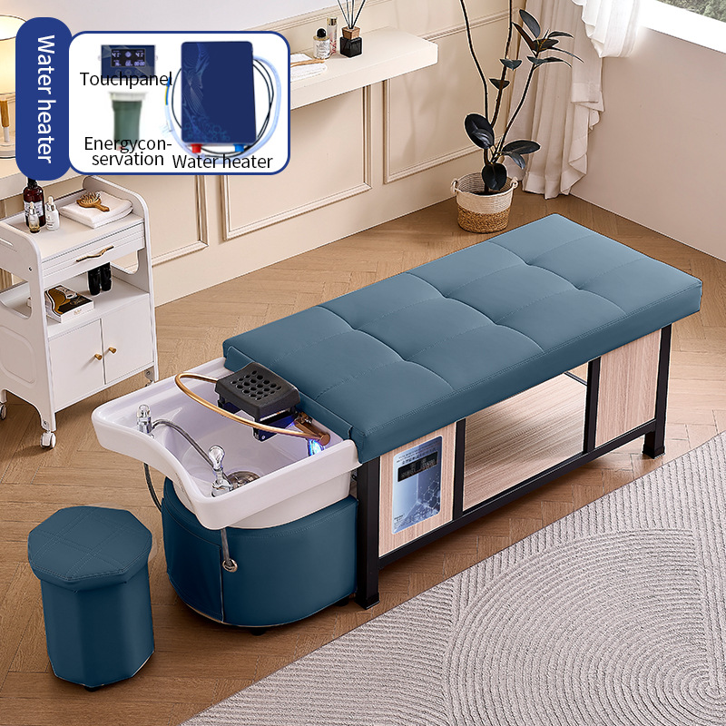 Cerámica cuenca - Peacock Blue + circulación de agua + calentador de agua