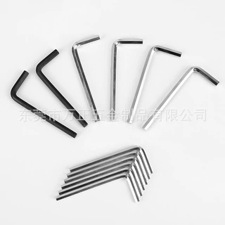 厂家0.9MM-12MM内六角扳手7字镀锌加长六角扳手六棱内6角扳手批发
